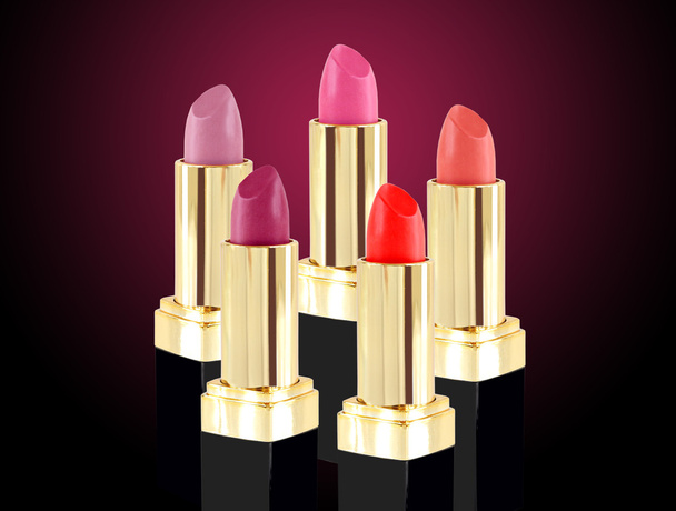 Lipstick in various colors - Photo, image