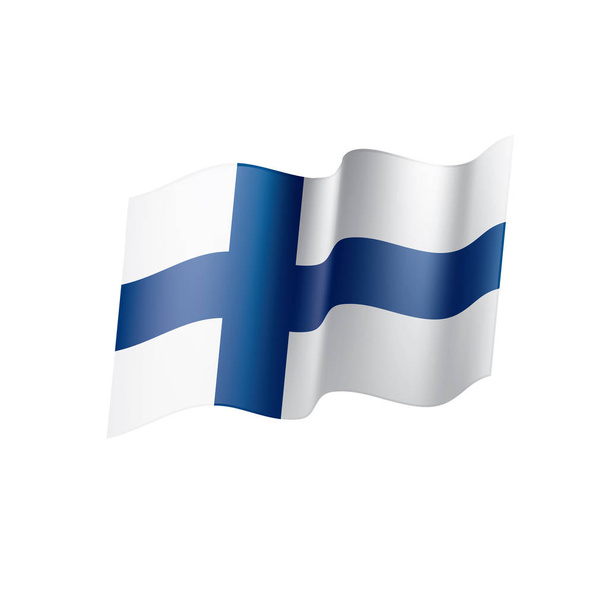 Flaga Finlandii, ilustracja wektora - Wektor, obraz