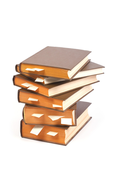 Stack of books with bookmarks - Fotografie, Obrázek