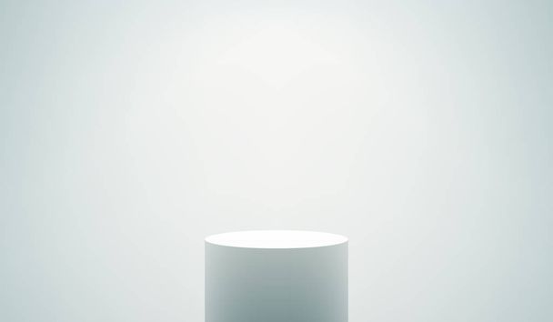 Empty White Podium - Vektör, Görsel