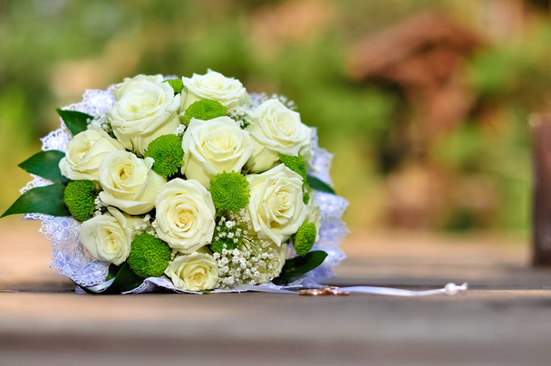 Valentýna nebo svatební kytici. pozadí s květinou - Fotografie, Obrázek