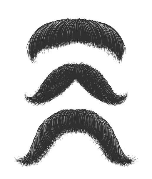 Comic Mustaches Set - Vektor, obrázek