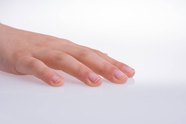 Рука відкрита для жесту ізольована на білому тлі
 - Фото, зображення