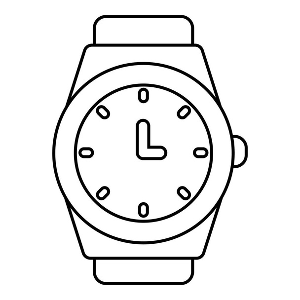 Wristwatch icon , outline style - Вектор,изображение