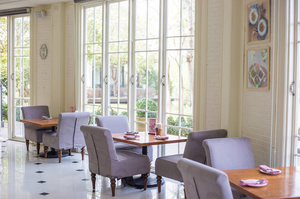 Interiér café retro restaurace luxusní dekorace - Fotografie, Obrázek