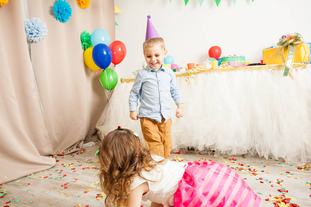 Celebrating birthday party with confetti - Photo, Image