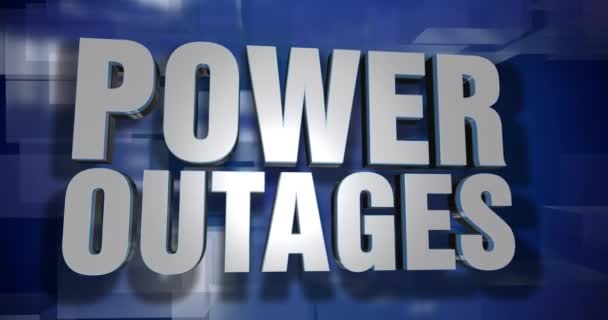Dynamic Power Outages News Transition and Title Page Background Plate - Footage, Video