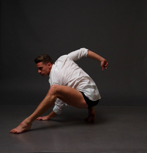 man dances, sport, concept, ballet - Φωτογραφία, εικόνα