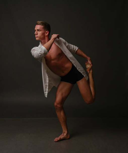 man dances, sport, concept, ballet - 写真・画像