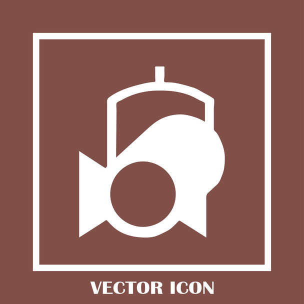 Ikona webové vektorové reflektor. - Vektor, obrázek