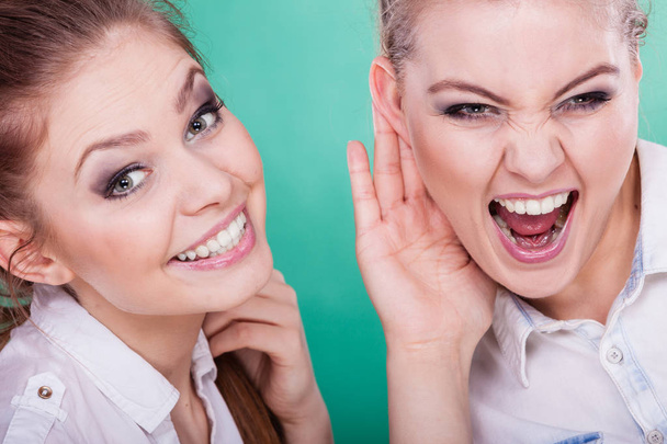 Two teenagers shares secrets, gossip - Photo, Image