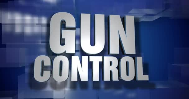 Dynamic Gun Control News Transition and Title Page Background Plate - Footage, Video