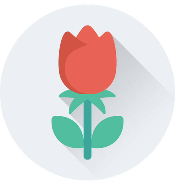 Rose Flat Vector Icon - Vecteur, image