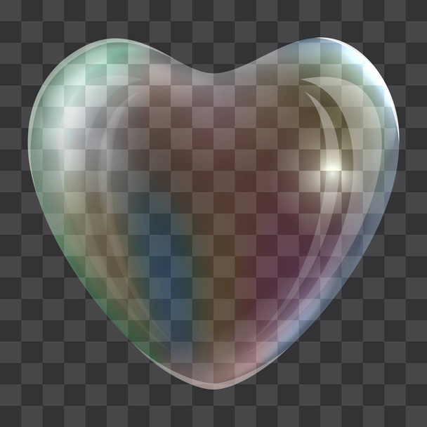 Концептуальний фон мильної бульбашки серця, реалістичний стиль
 - Вектор, зображення