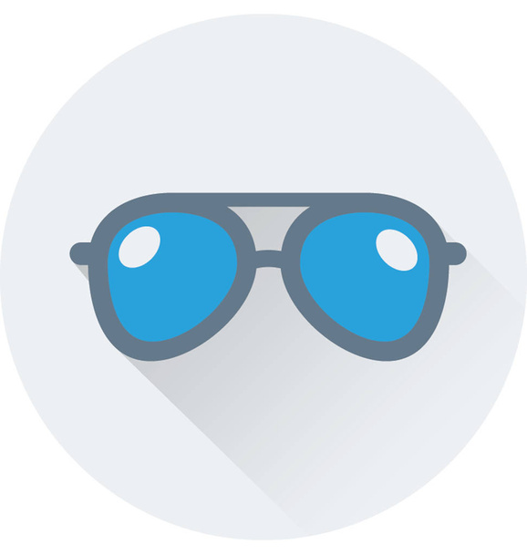 Glasses Flat Vector Icon - Διάνυσμα, εικόνα