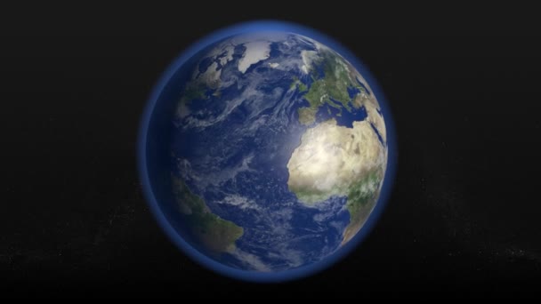 Tierra girando / Looping 3-D animación sin costura en resolución HD 1080 (intervalo de 20 segundos). Mapas de textura de la Tierra cortesía de NASA; http: / / visibleearth.nasa.gov /
 - Metraje, vídeo