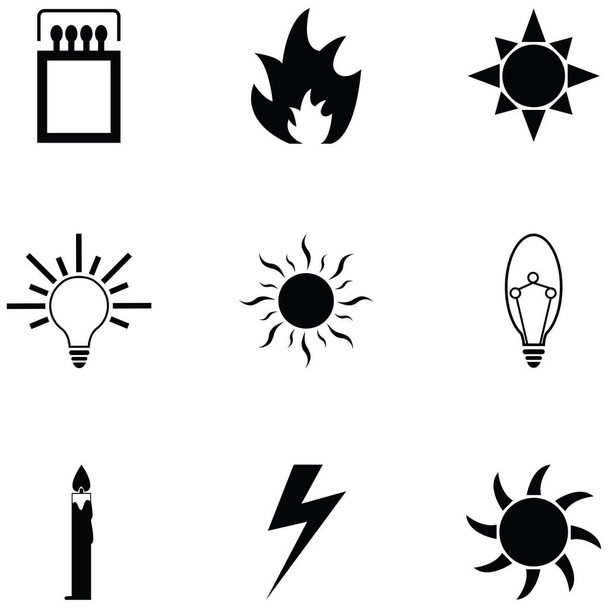 Icono de luz conjunto
 - Vector, imagen