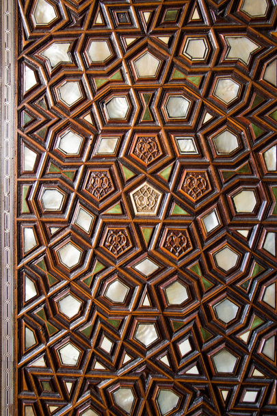 Exemple d'art ottoman des incrustations de nacre d'Istanbul - Photo, image