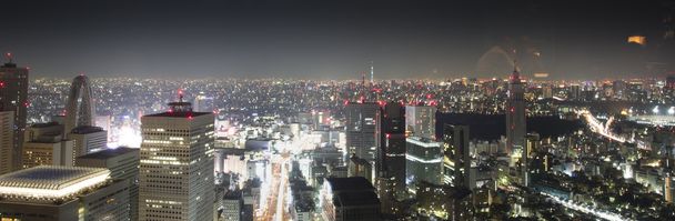 Tokio nocą - Zdjęcie, obraz