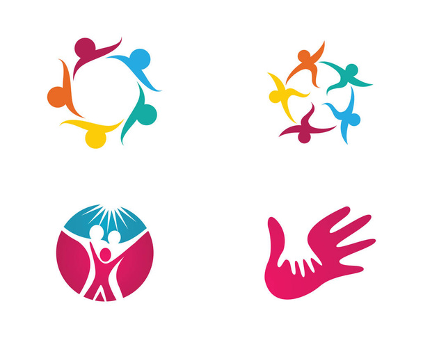 Community Care Logo Vorlage - Vektor, Bild