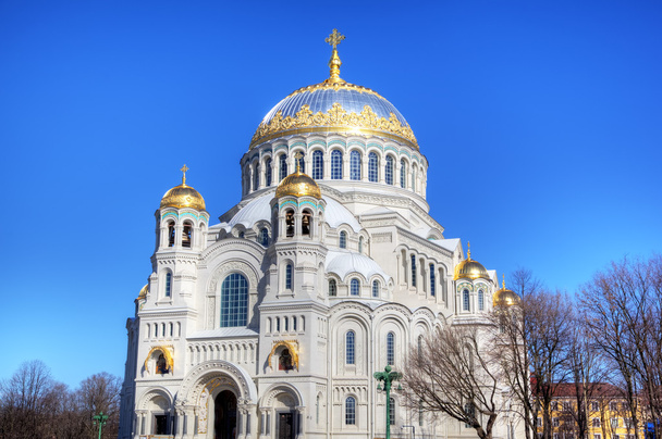 Naval cathedral of Saint Nicholas in Kronstadt, Russia - Foto, Imagen