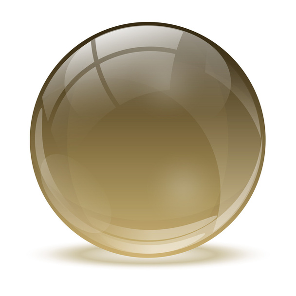 3D kristály gömb - Vektor, kép
