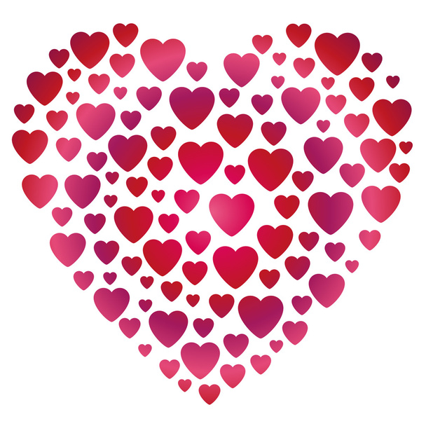 San Valentín gradiente forma de corazón
 - Vector, Imagen