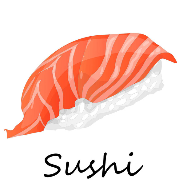 Nigiri Sushi ilustración sobre un fondo blanco
 - Vector, Imagen