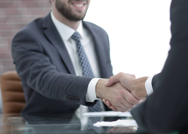 welcome and handshake business partners - Photo, Image