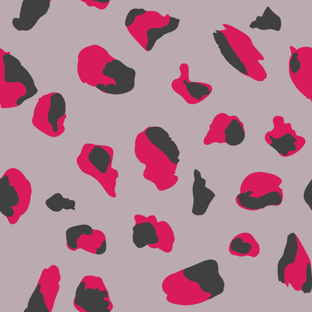 Seamless pattern design with abstract animal print style shapes - Vektor, kép