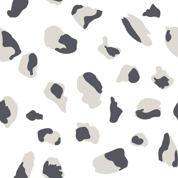 Seamless pattern design with abstract animal print style shapes - Vektör, Görsel