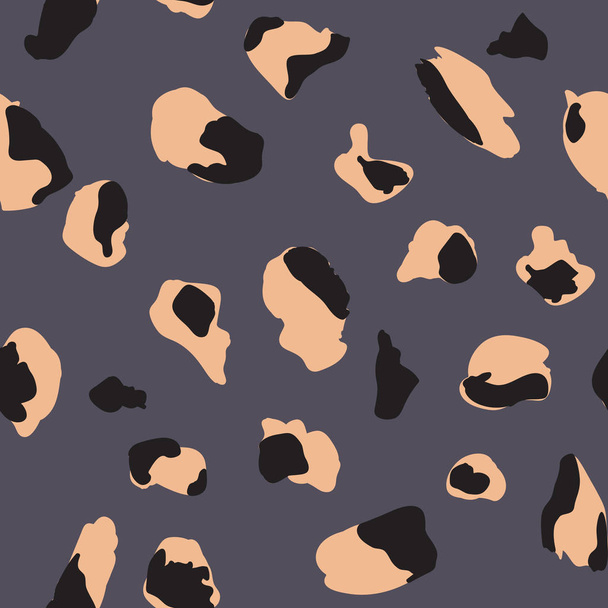 Seamless pattern design with abstract animal print style shapes - Вектор, зображення