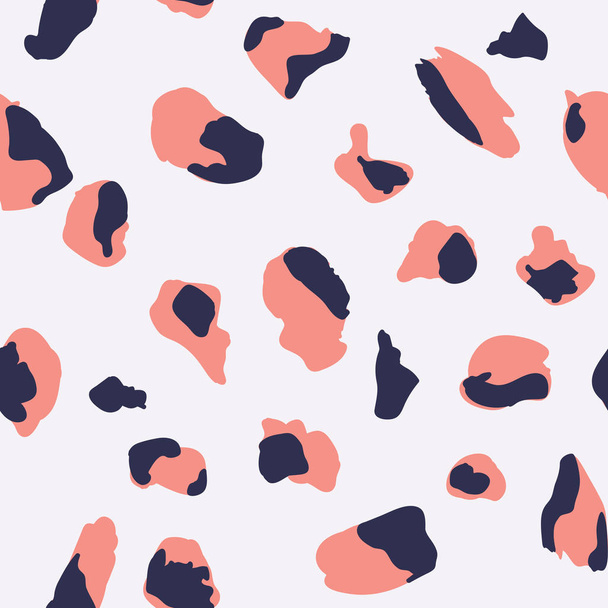 Seamless pattern design with abstract animal print style shapes - Вектор, зображення