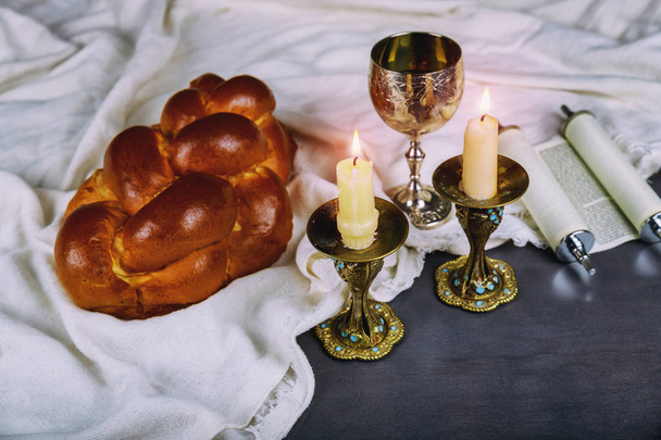 Szabat Szalom – tradycyjny żydowski sabat rytuał - Zdjęcie, obraz