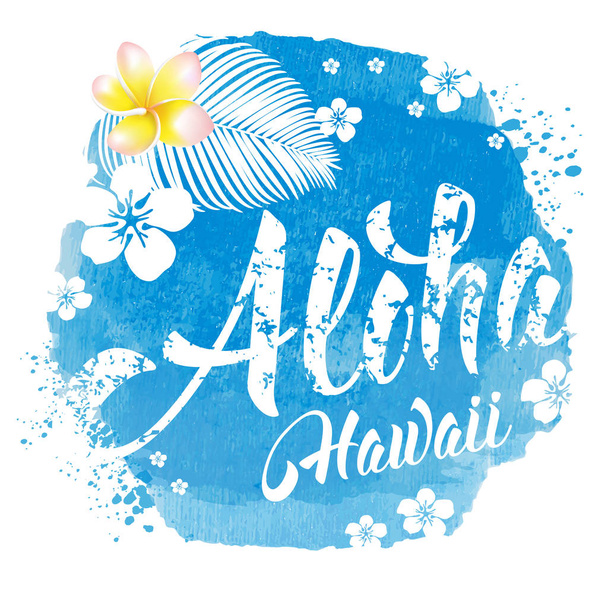 Aloha Hawaii letras
 - Vector, Imagen
