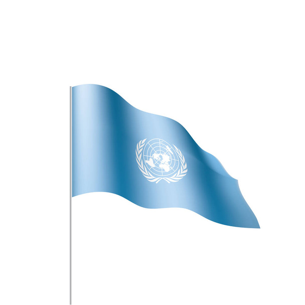 ENSZ zászló, vektoros illusztráció - Vektor, kép