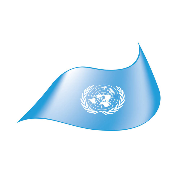 ENSZ zászló, vektoros illusztráció - Vektor, kép