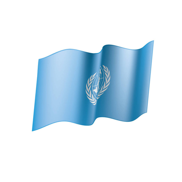 Bandeira da ONU, ilustração vetorial
 - Vetor, Imagem