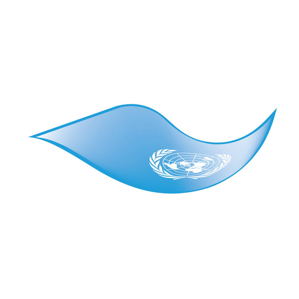 Прапор ООН, Векторні ілюстрації - Вектор, зображення