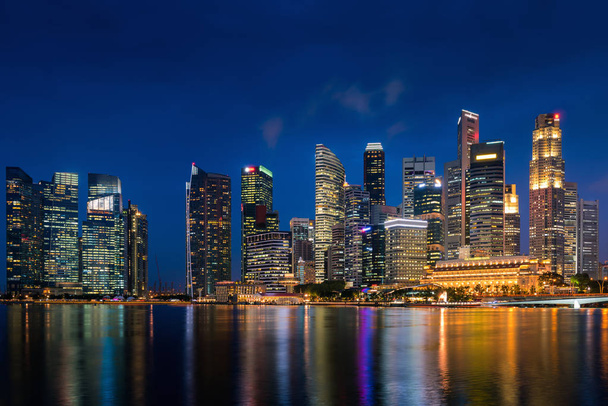 Singapore downtown district zakelijke financiële centrum  - Foto, afbeelding
