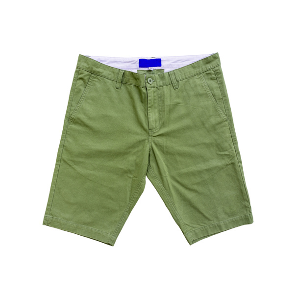 Green shorts on white background - Photo, Image
