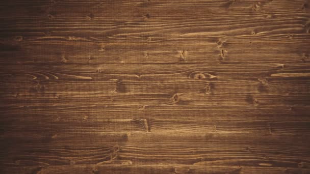 Close up van muur gemaakt van houten planken. 4k. - Video