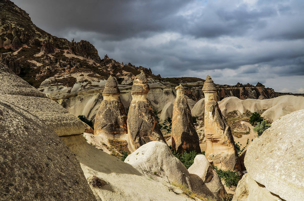 Cappadocia landscape in Central Anatolia, Turkey - Φωτογραφία, εικόνα