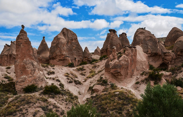 Cappadocia landscape in Central Anatolia, Turkey - Foto, imagen