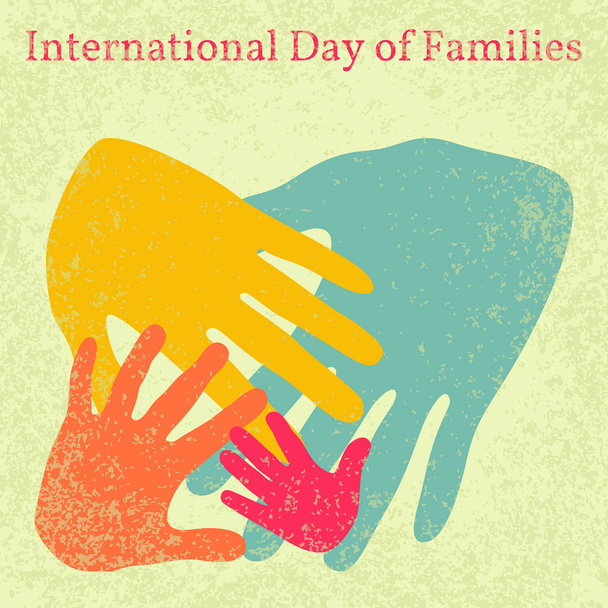 Internationaler Tag der Familien - Vektor, Bild