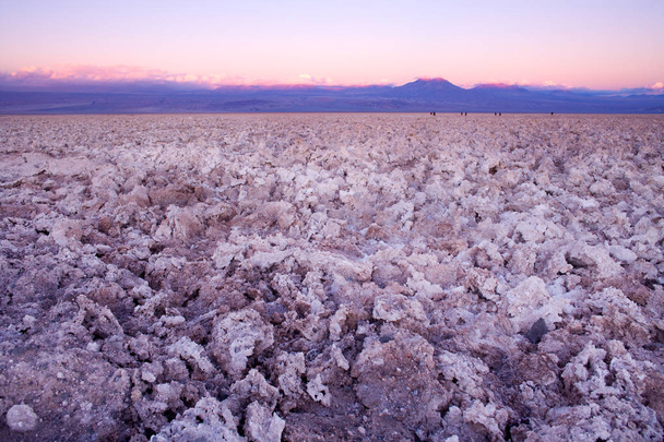 Só kéreg Salar de Atacama (Atacama só tó), Soncor, Los Flamencos nemzeti tartalékba, Atacama-sivatag, régióban Antofagasta, Chile, Dél-Amerika - Fotó, kép