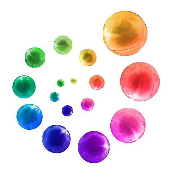 Colorful gems isolated - Foto, imagen