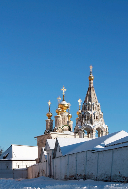 kerk en Belfort in kremlin van Rjazan - Foto, afbeelding