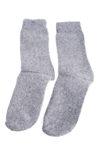 Socken auf weißen Nahaufnahme - Foto, Bild