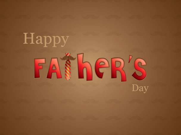 Father's Day greeting card - Vector, Image
